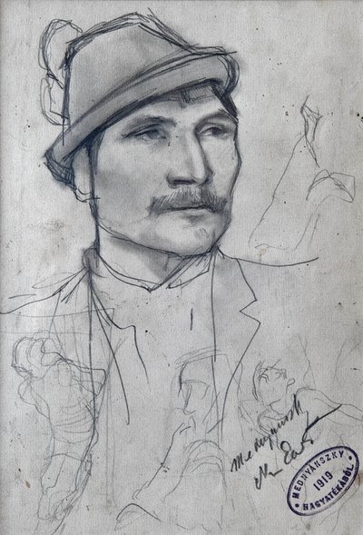 Boy with a Hat by Laszlo Mednyanszky
